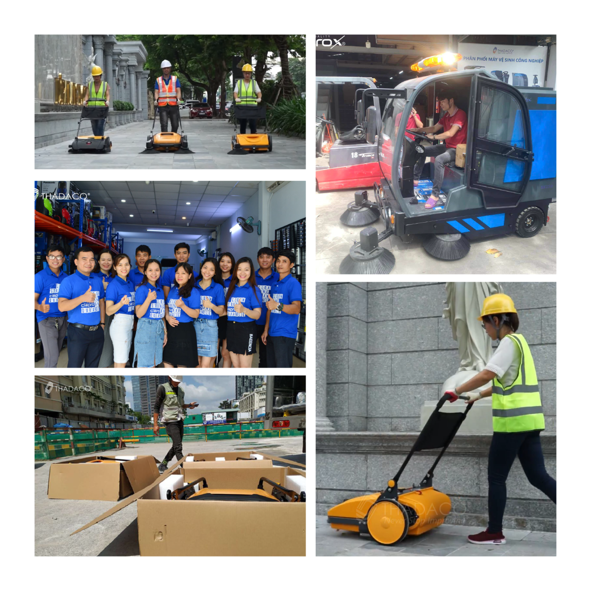 xe quét rác công nghiệp