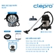 Máy hút bụi khô và ướt CLEPRO S1/15 siêu bền, 2 tầng lọc 2
